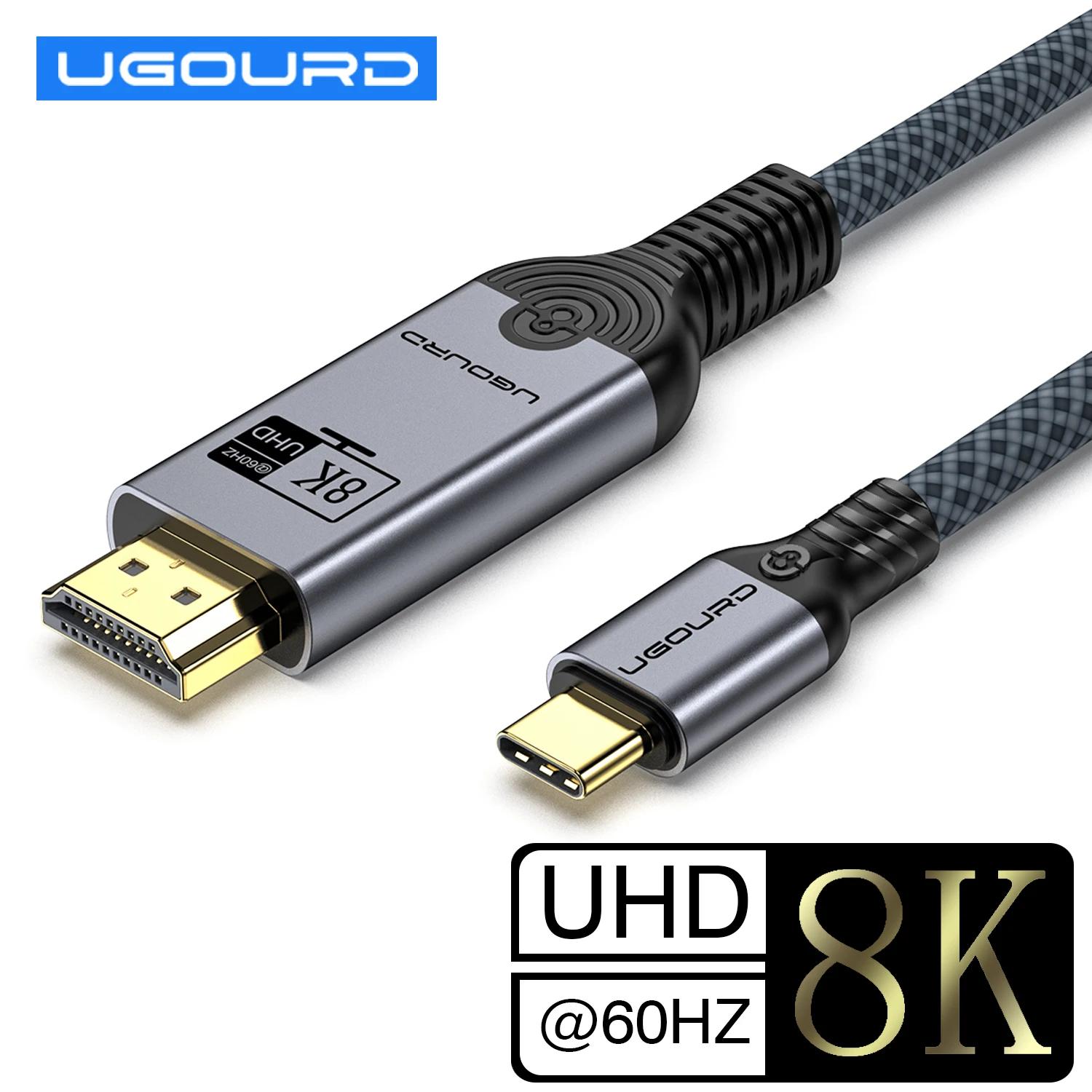 UGOURD USB C to HDMI2.1 ̺, C Ÿ to HDMI 8K 4K60HZ , Ʈ 3 4 to HDTV 2.0  ̺,  15 ƺϿ